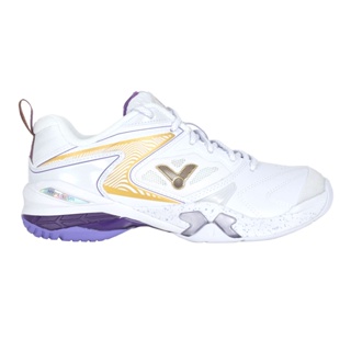 VICTOR 女專業羽球鞋-3E( 訓練 運動 羽毛球 V型楦 勝利「P9200TTY-A」 白金紫