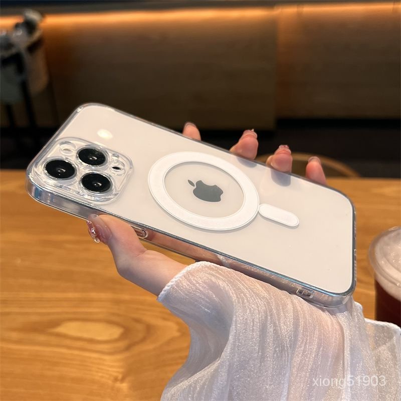 透明 磁吸 蘋果 氣囊 保護套 防摔適用iPhone 14 13 12 11 Pro MAX 8 7 XS 殼 手機殼