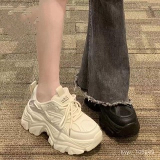 【文藝青年】小白鞋 老爹鞋女透氣2023年新款小眾原創厚底休閒運動鞋小防滑佈鞋 帆佈鞋 百搭 增高鞋 厚底小白鞋