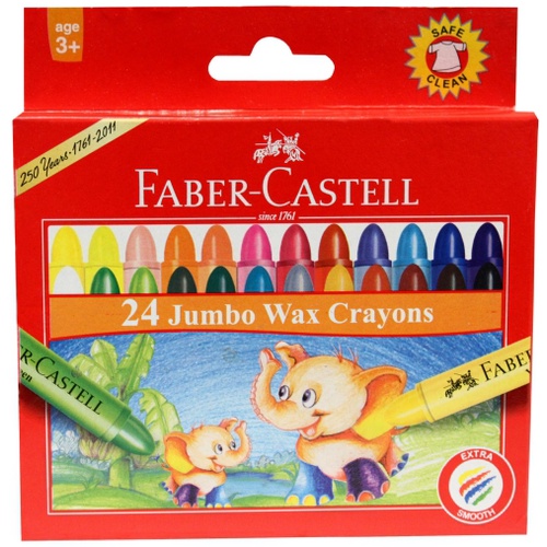 輝柏Faber-Castell 大象粗芯蠟筆24色
 墊腳石購物網