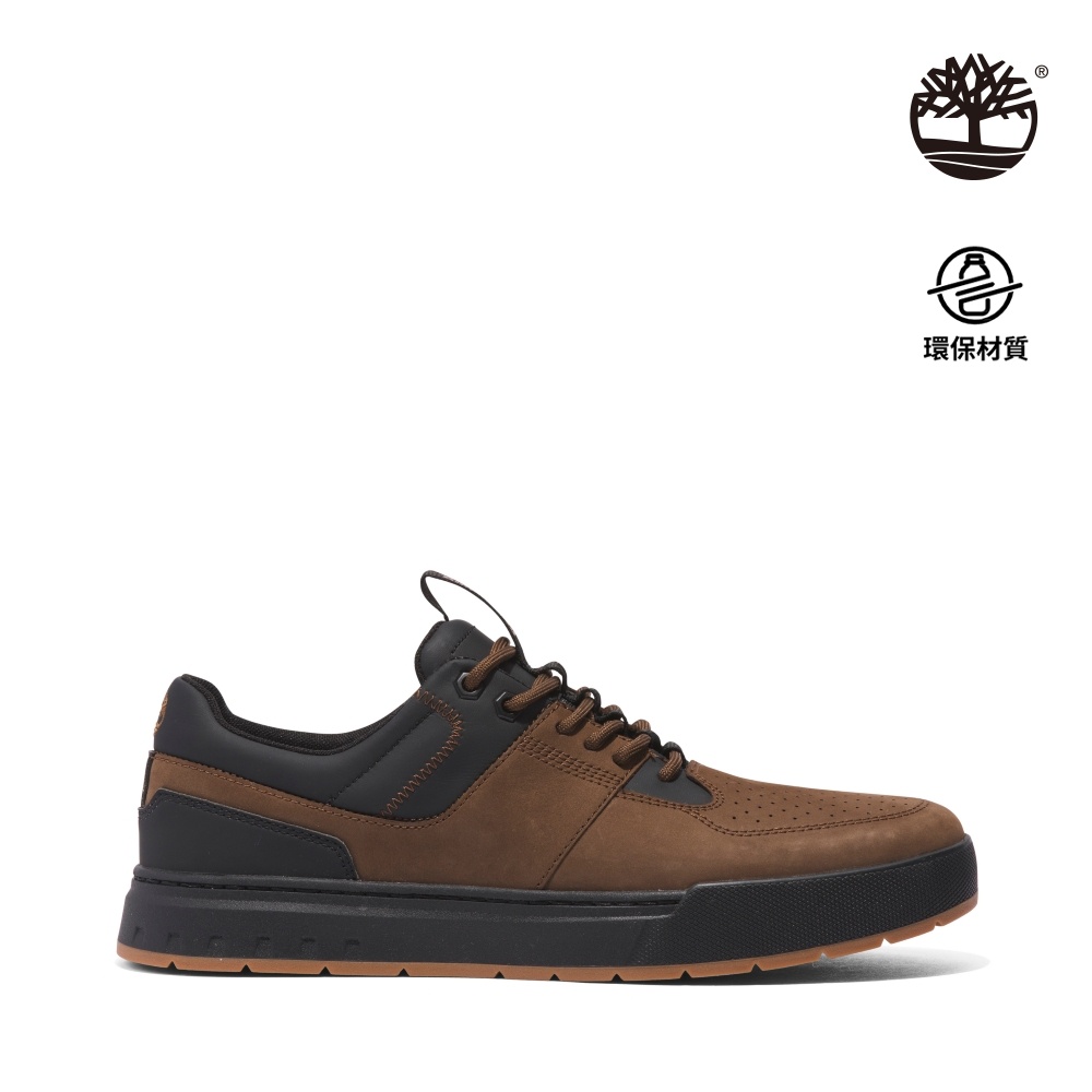 Timberland 男款深棕色磨砂革低筒休閒鞋|A2DZR968