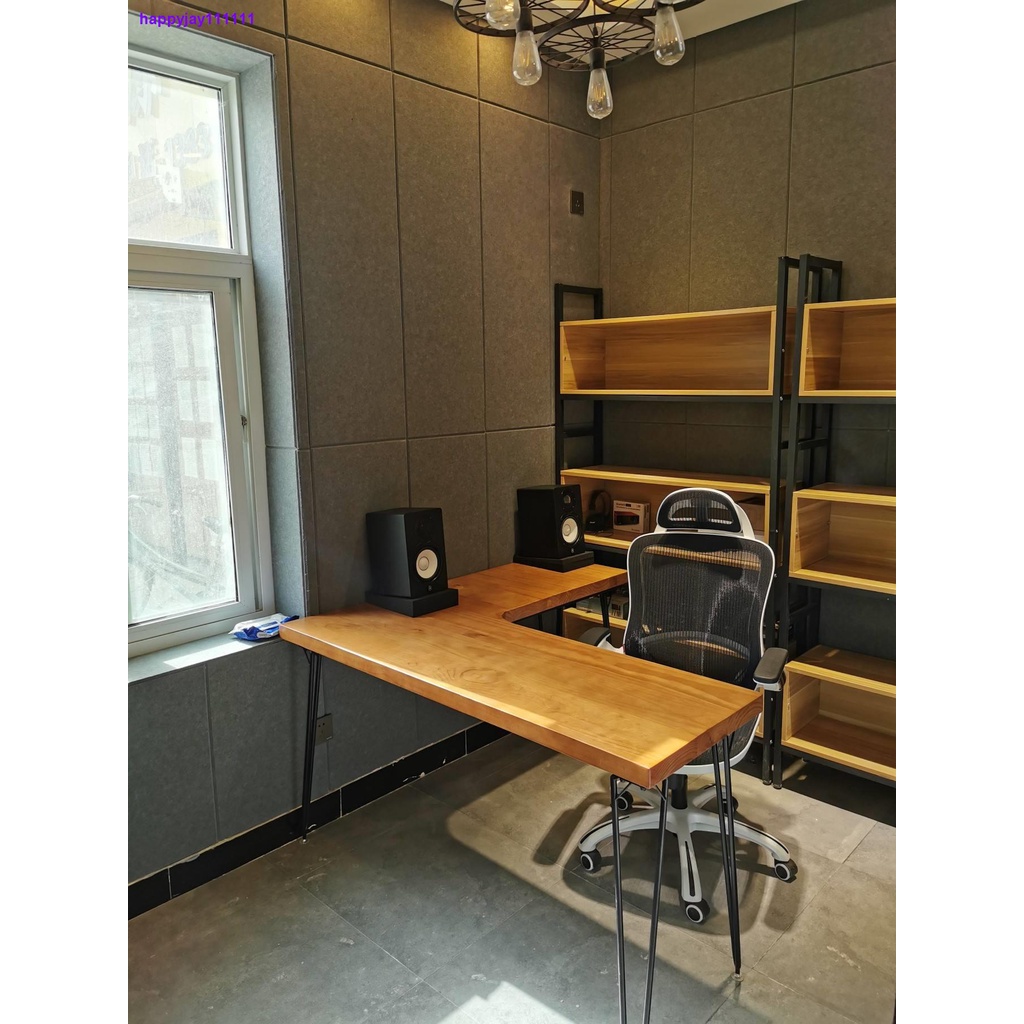 ﹊☽書櫥之家 桌子 可定制復古工業風實木轉角拐角L型辦公電腦書桌設計師北歐工作臺