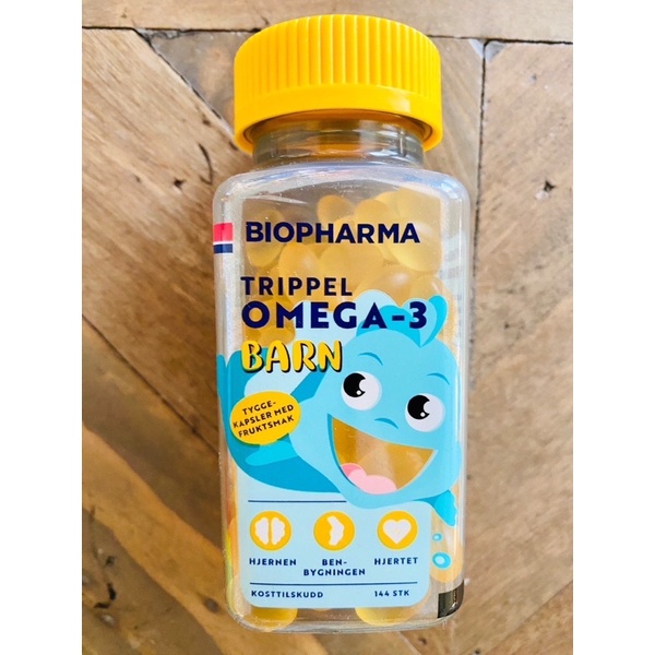 《預購 絕對正版》挪威 Biopharma 兒童三倍濃縮omega-3魚油水果口味