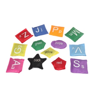 幼兒園感統訓練益智類玩具~♂┋幼兒園感統訓練沙包數字拼音字母幾何教學沙包兒童小學生豆袋玩具