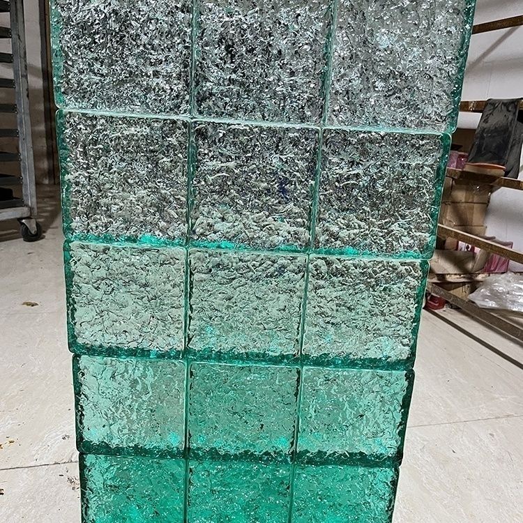 實心方磚水晶玻璃磚透明方形冰紋客廳衛生間屏風隔斷墻戶外墻磚塊