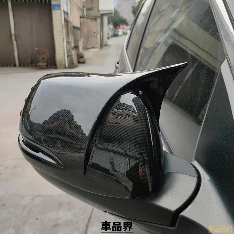 Kcn車品適用於 Y 本田CRV4 CRV5 後視鏡蓋 12-21年CRV 倒車鏡裝飾罩 碳纖紋後視鏡罩 牛角後視鏡殼【