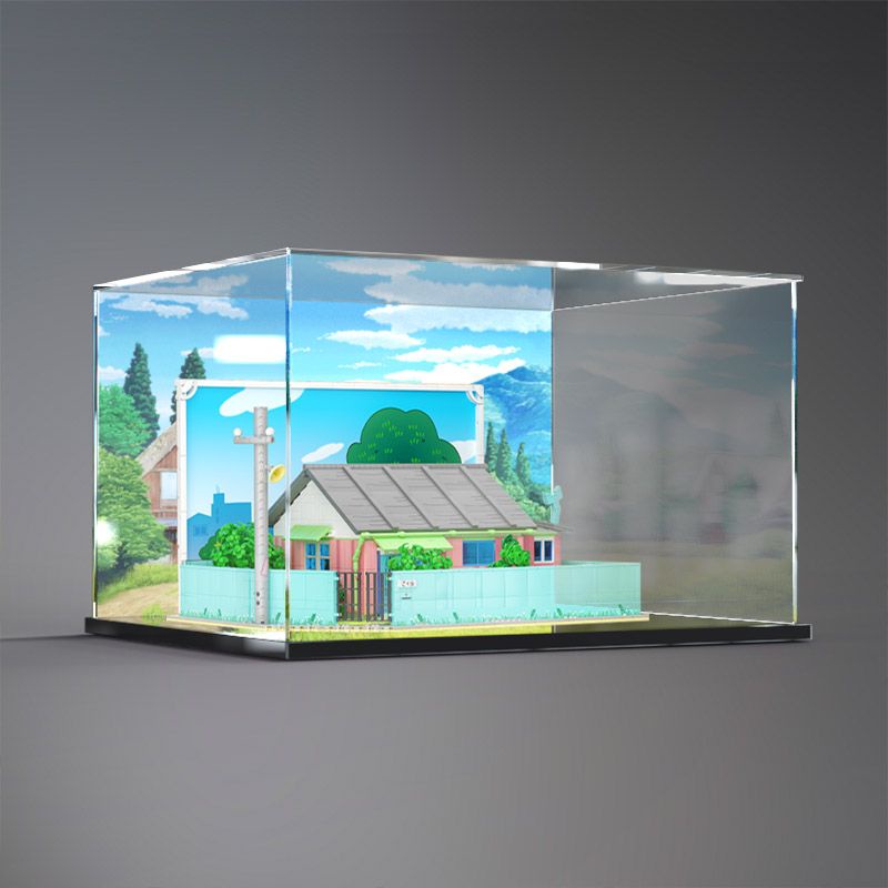 桃園發貨#展示盒適用 516401未及聯名櫻桃小丸子的家透明模型亞克力防塵罩