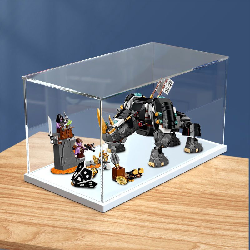 桃園發貨#適用樂高71719 贊的米諾巨獸拼裝模型透明玩具亞克力防塵展示盒