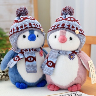 cute plushie pillow hooded penguin soft toy aquarium ragdoll