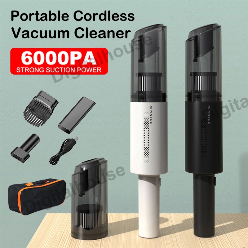 Car Vacuum Cleaner 6000Pa Mini Handheld Wireless Vacuum Clea