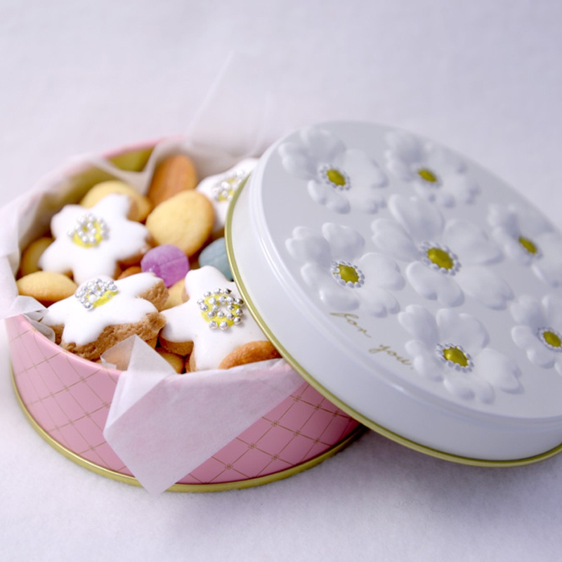 日本零食enfant曲奇餅干金平糖果巧克力雛菊瑪麗鐵罐裝
