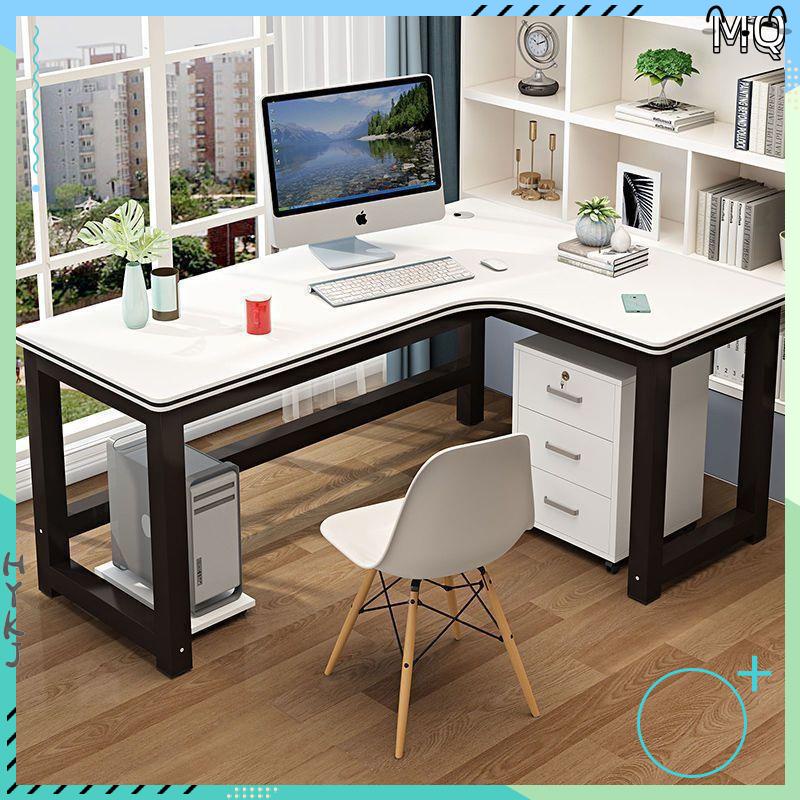 全新 電競椅 電腦椅 轉角臺式電腦桌簡約書桌書架一體書房L型桌家用學生臥室寫字桌子