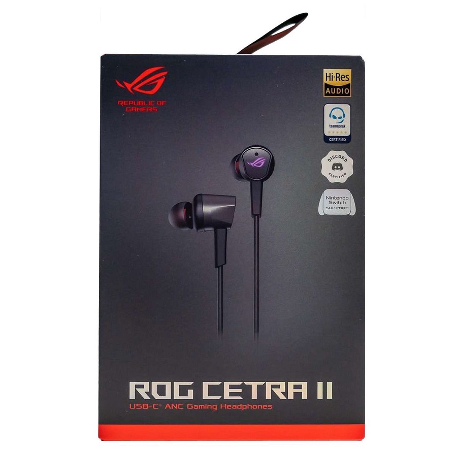 華碩 ASUS ROG Cetra II USB-C 入耳式降躁電競耳機 ( 黑色 )(平行進口)