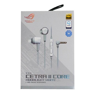 華碩 ASUS ROG Cetra II Core 3.5mm 入耳式電競耳機 ( 月光版, 白色 )(平行進口)