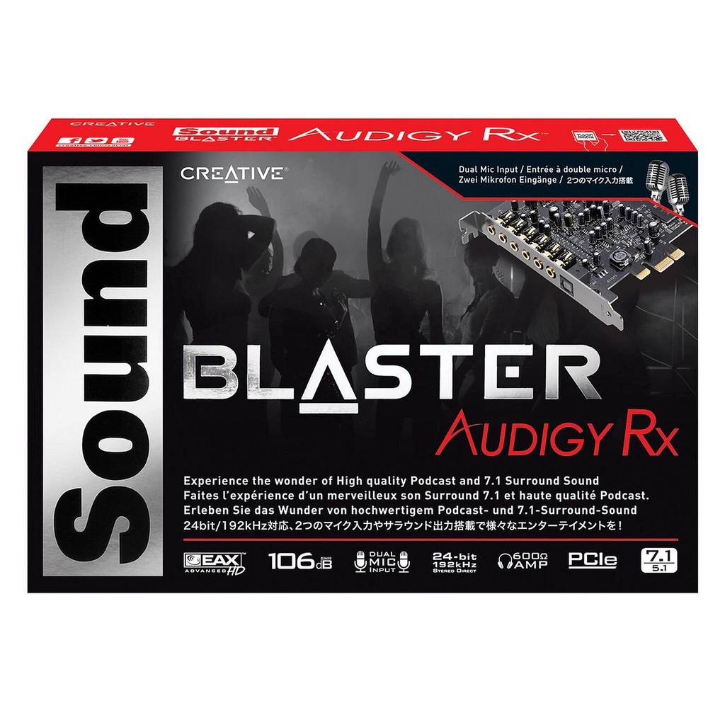 Creative Sound Blaster Audigy RX 7.1 PCIe 音效卡 SB1550(平行進口)