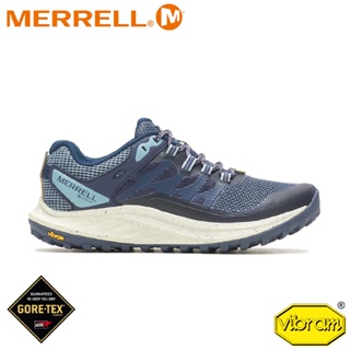 【MERRELL 美國 女 ANTORA 3 GORE-TEX 防水輕量越野健行鞋《深藍》】 ML037342/登山鞋