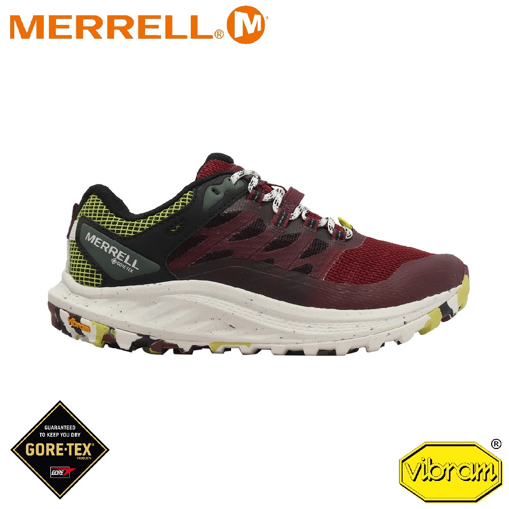 【MERRELL 美國 女 ANTORA 3 GORE-TEX 防水輕量越野健行鞋《深紅》】 ML067814/登山鞋