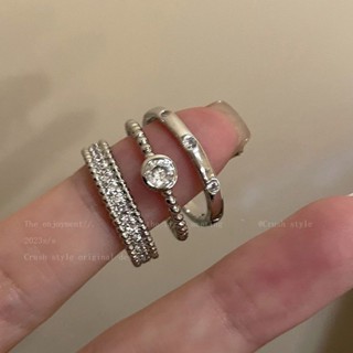 滿天星戒指女ins風開口可調節指環套裝小眾設計高階感食指戒尾戒潮開口對戒戒圈指環戒指韓國戒指韓版韓式法式氣質復古時尚個性