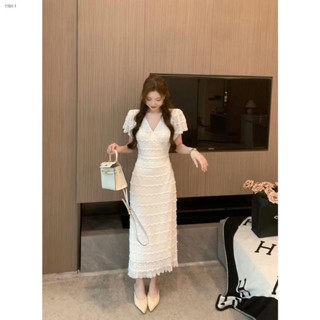 【新款 上市】洋裝 洋裝修身半身裙 半身裙 韓版 夏季新款女 時尚氣質高階感 女神 約會 蕾絲茶歇 法式連衣裙 短袖洋裝