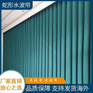 【訂金】臺灣*熱賣電動蛇形簾水波簾米家華為全自動充電聲控自動智慧S形窗簾軌道