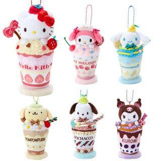 【現貨】小禮堂 三麗鷗 絨布玩偶吊飾 (三麗鷗芭菲館) Kitty 酷洛米 布丁狗