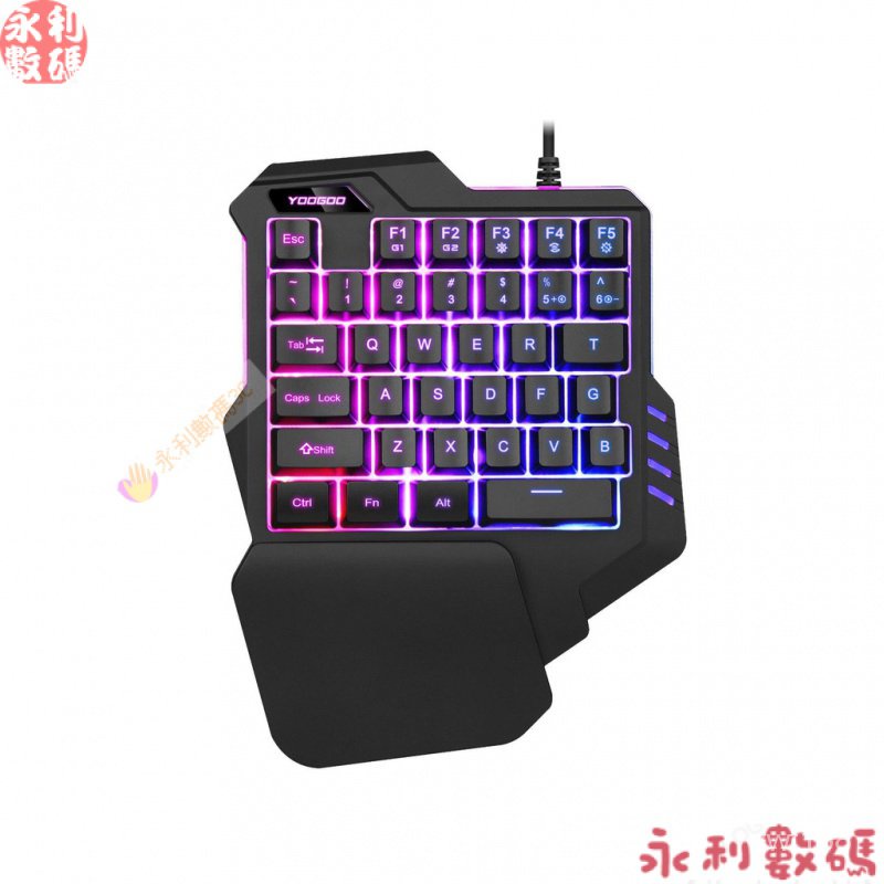 【新品熱賣】G92單手遊戲鍵盤/七彩RGB背光遊戲鍵盤/亞馬遜/EABY HKEV