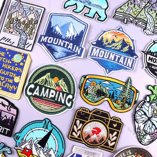【客製化 #魔鬼氈】新款式魔鬼氈臂章 戶外登山補丁自然旅行3D刺繡補丁探險徽章揹包貼章