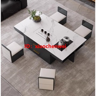 新品 低價 優惠2023新款客廳茶幾 簡約現代辦公室多功能泡茶一體 餐桌 兩用家用桌子