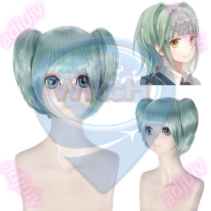 Cosplay假發 COS動漫假發 cos假發 送髮網 cos假髮 暗殺教室 茅野楓 淡綠色 動漫假髮41