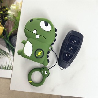 【新貨】適用於Ford福特 卡通女鑰匙套 鑰匙包 Focus Fiesta鑰匙套 汽車鑰匙包殼扣恐龍鑰匙套