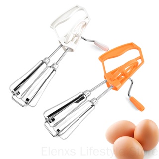 Hand Crank Egg Beater Stainless Steel Rotary Whisk Manual Mi