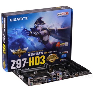 ♭【有 下單免運】庫存全新Gigabyte/技嘉 Z97-HD3臺式機