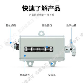 75-I型5位機床機械轉動式轉數表正反轉計米器75-II沖床累加計數器紫涵優選店紫涵優選店