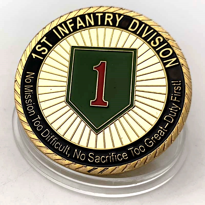 美國陸戰隊鍍金紀念幣 收藏金幣彩色海軍硬幣幸運紀念章