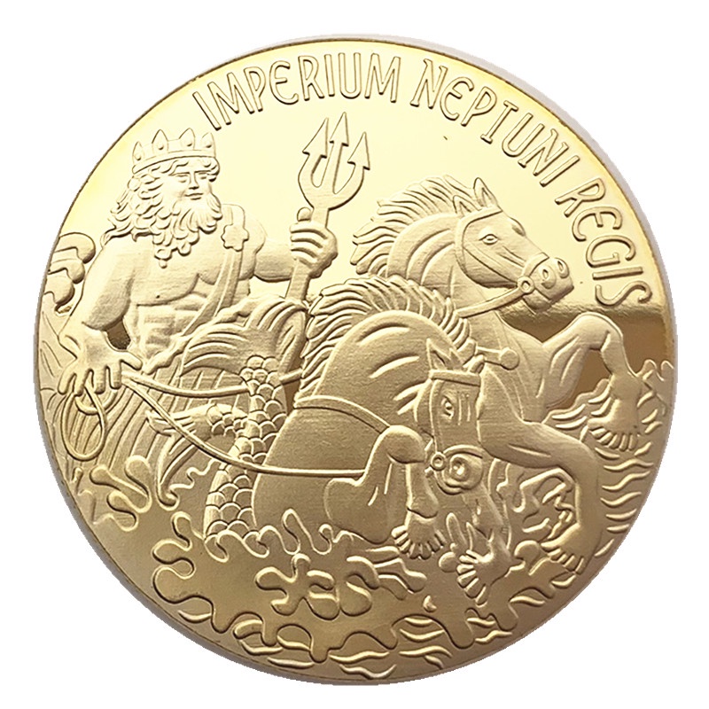 美國水手鍍金紀念幣 收藏精致金幣人魚硬幣牙仙幸運幣紀念章