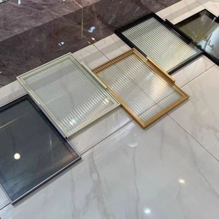 `熱賣*精品極簡窄邊鋁框玻璃櫃門定製衣櫃書櫃*櫃櫥櫃門灰色茶色長虹鋼化哆啦A夢百貨