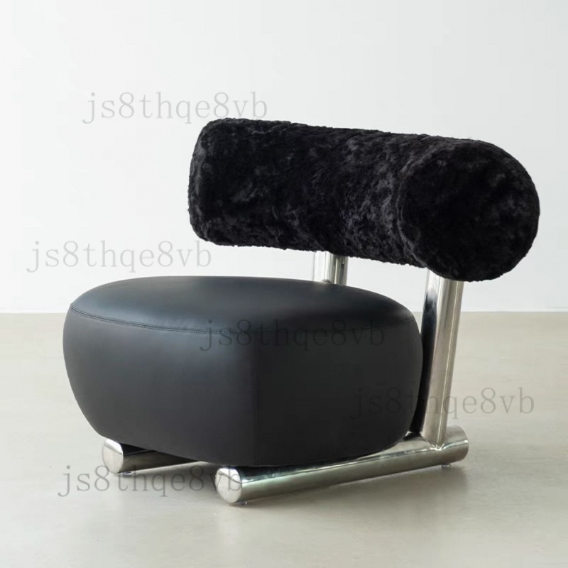 Jon北歐ins休閒椅設計師沙髮椅現代簡約單椅仿兔毛椅丹麥網紅椅