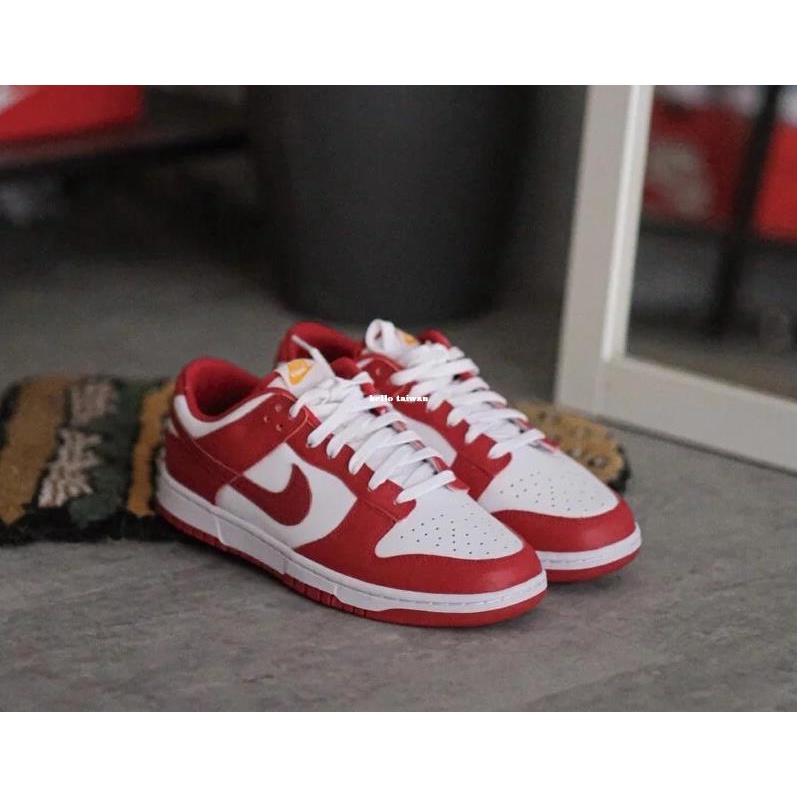 Nike Dunk Low Gym Red 紅白 大學紅 金標 滑板鞋DD1391-602
