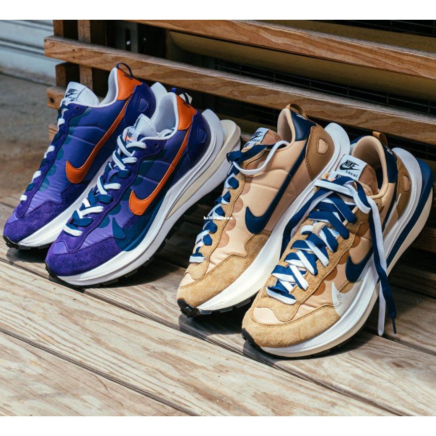 Nike Vaporwaffle Sacai 奶茶 DD1875-200 紫 DD1875-500 慢跑鞋