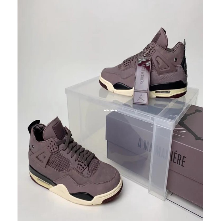 Air Jordan 4 x A Ma Maniere 紫棕色 復古 籃球鞋 DV6773-220