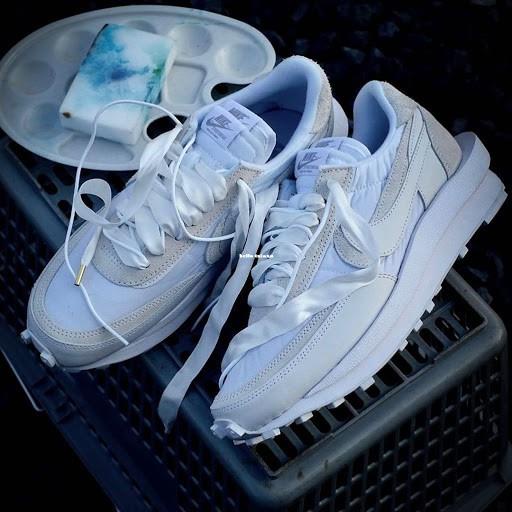 Nike Ldwaffle / Sacai 全白 雙勾 解構 小白鞋 休閑BV0073-101