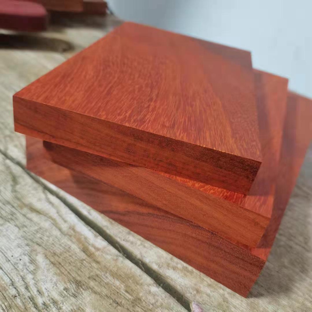 定制非洲紅花梨木料紅木板材實木薄板原木手工DIY小料雕刻木材料