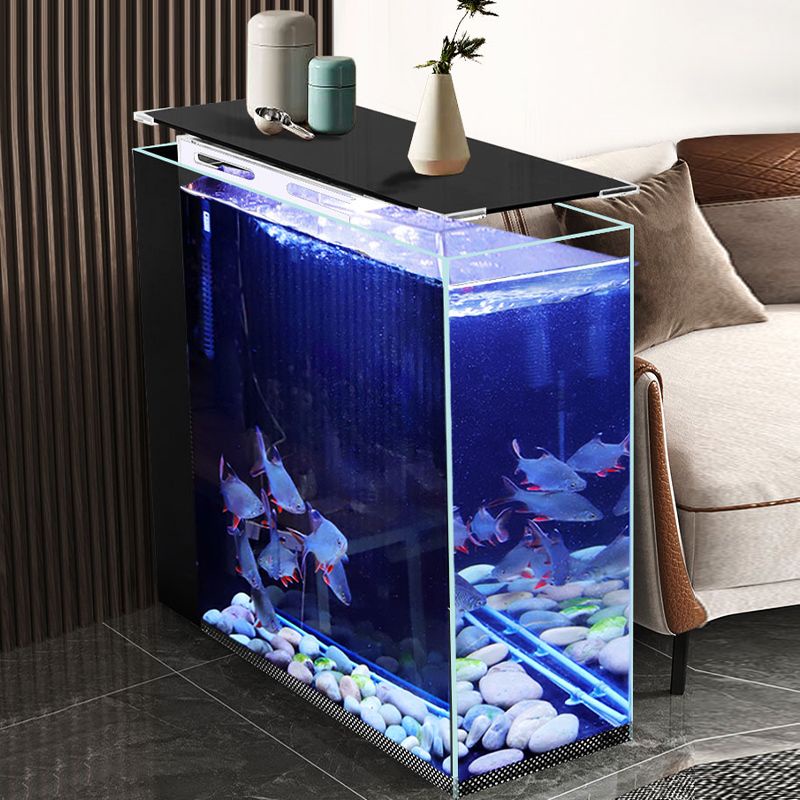 家用屏風缸客廳小型魚缸桌面生態過濾水草缸超白玻璃側濾熱帶魚缸