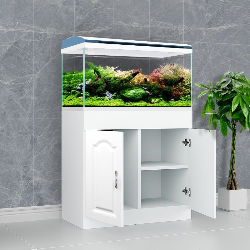 魚缸水族箱大中小型客廳家用免換水生態超白玻璃帶底柜金魚缸全套