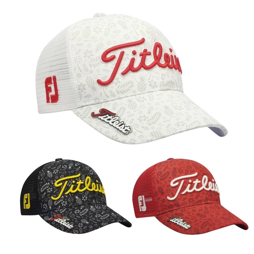 ❤️特價現貨❤️ 【Titleist】新款高爾夫帽子 男女款透氣有頂帽鳳梨GOLF鴨舌帽 遮陽休閒運動帽 MZ01