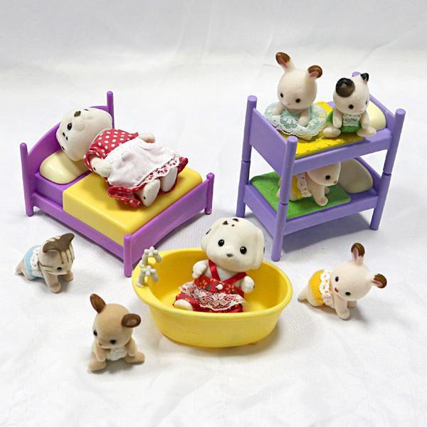 散貨 過家家女孩玩具 浴缸 小豬雙人床配件單人床
