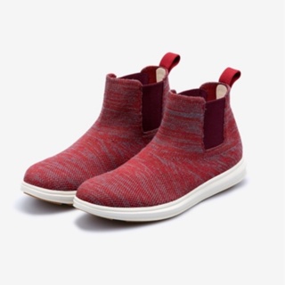 inooknit | (男款)切爾西短靴 灰紅 | Chelsea Boots Gray Red