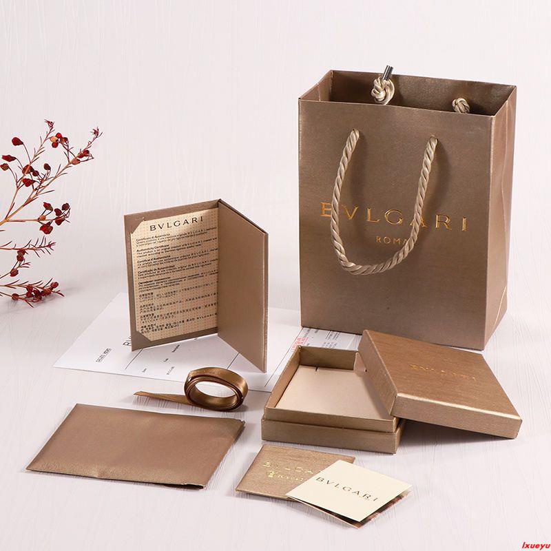 (新品上市）BV寶格麗包裝盒專櫃高檔整套項鍊手鐲戒指盒精美飾品收納盒批發X7