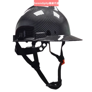 新品⭐頭盔#安全帽#工地#達林韋爾新款CR98X碳纖維色工地防砸安全帽男建築施可工定制印字 9EBC812
