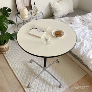 萬達木業 北歐中古伊姆斯圓桌網紅ins傢用小戶型餐桌設計師辦公會議洽 工作桌 電腦桌 辦公桌 桌子 書桌 學習桌 寫字桌